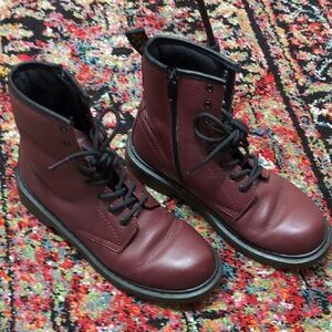 Dr Martens Delaney Side Zip Oxblood Boots
